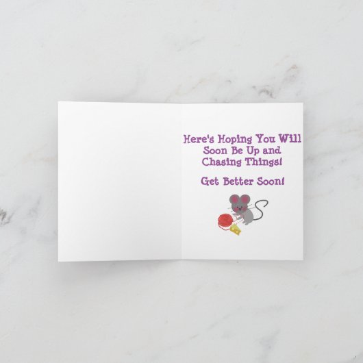 小さな女の子 カード (内部)