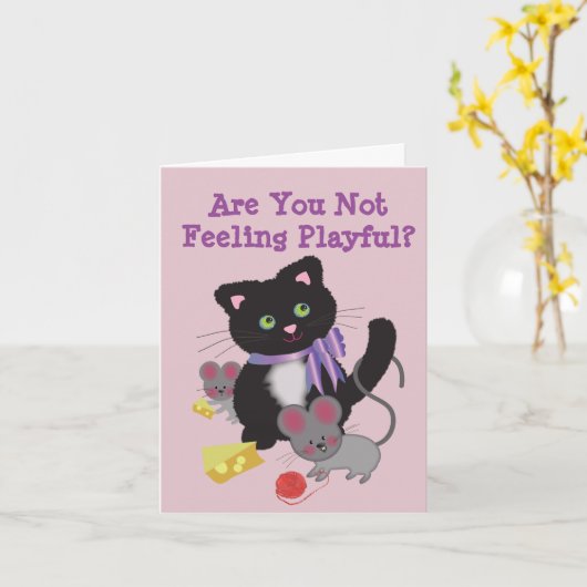 小さな女の子 カード (黄色い花)