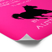 小さな女の子・デコールに愛されるに値する馬 ポスター (角)