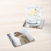 小さな女の子、ブーゲロー スクエアペーパーコースター (インサイチュ)