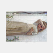 小さな女の子、ブーゲロー フリースブランケット (正面(横))