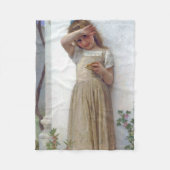 小さな女の子、ブーゲロー フリースブランケット (正面)