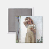 小さな女の子、ブーゲロー マグネット (正面/裏面)