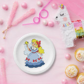 小さな女の子 ペーパープレート (パーティー)