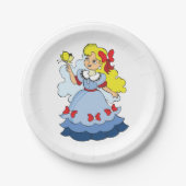 小さな女の子 ペーパープレート (正面)