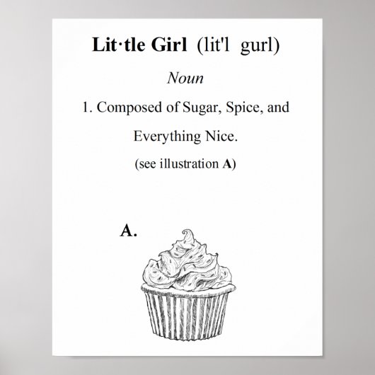 小さな女の子 ポスター (正面)