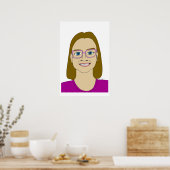 小さな女の子 ポスター (キッチン)