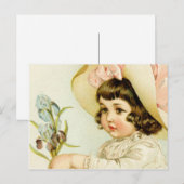 小さな女の子 ポストカード (正面/裏面)