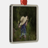 小さな女の子 メタルオーナメント (右)