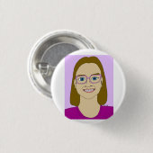 小さな女の子 缶バッジ (正面&裏面)