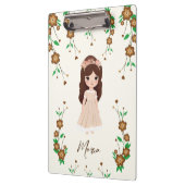 小さな女の子（花） クリップボード (左)