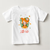 小さな女の子（花） ベビーTシャツ (正面)