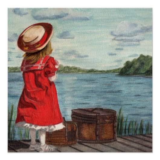 小さな女の子（赤） ポスター (正面)