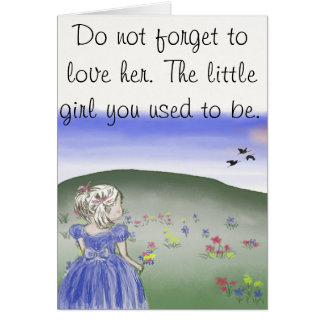 小さな女の子、郵便はがき