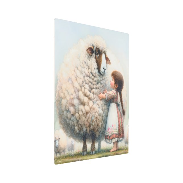 小さな女の子（Eweの特大） メタルプリント (3/4)