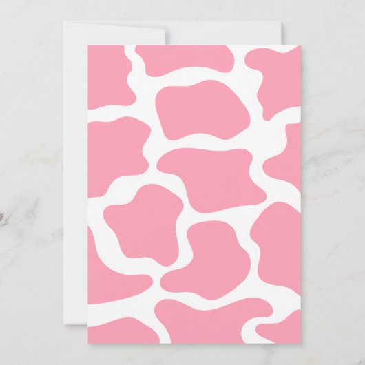 小さな女性のカーボーイがウェスタンの赤ちゃんシャワーの途中にある 招待状 (裏面)