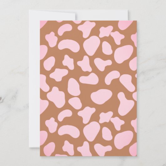 小さな女性のカーボーイがベビーシャワーの途中にある 招待状