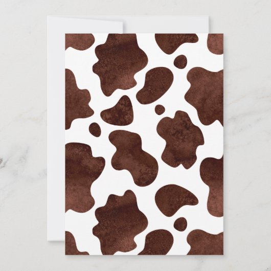 小さな女性のカーボーイの方法の馬の赤ちゃんシャワー 招待状 (裏面)