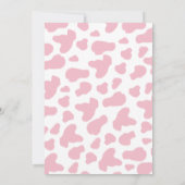 小さな女性のカーボーイの赤ちゃんシャワー招待状 招待状 (裏面)