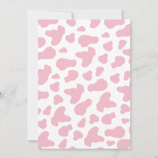 小さな女性のカーボーイの赤ちゃんシャワー招待状 招待状 (裏面)