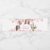 小さな女性のカーボーイの赤ちゃん ペットボトルラベル (シングルラベル)