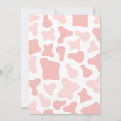 小さな女性のカーボーイの赤ちゃん 招待状 (裏面)