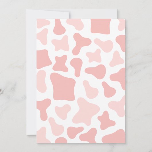 小さな女性のカーボーイの赤ちゃん 招待状 (裏面)