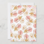 小さな女性のカーボーイの赤ちゃん 招待状 (裏面)