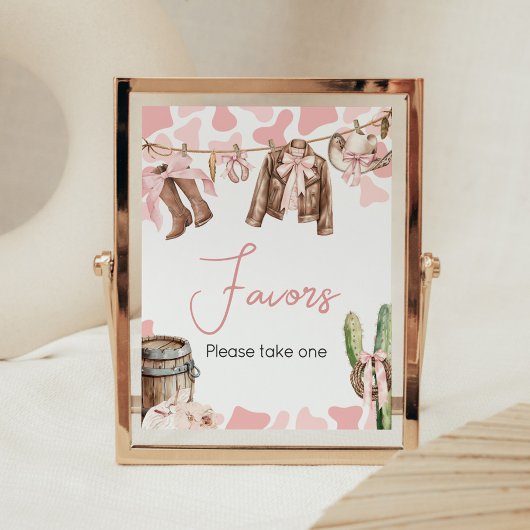 小さな女性のカーボーイの赤ん坊のシャワー ポスター