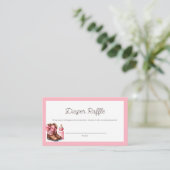 小さな女性のカーボーイピンクウェスタンロデオ赤ちゃんシャワー エンクロージャーカード (スタンド正面)