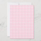 小さな女性のカーボーイピンクベビーシャワー招待状 招待状 (裏面)