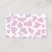 小さな女性のカーボーイロデオ赤ちゃんシャワーおむつラッフル エンクロージャーカード (裏面)