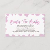 小さな女性のカーボーイロデオ赤ちゃんシャワー本ベビー エンクロージャーカード (正面)