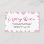 小さな女性のカーボーイロデオ赤ちゃんシャワー表示シャワー エンクロージャーカード (正面)