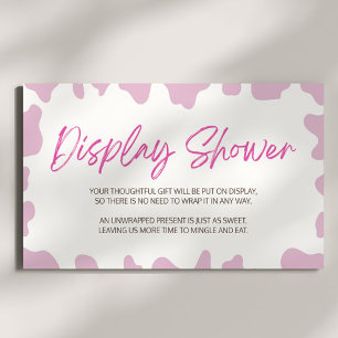 小さな女性のカーボーイロデオ赤ちゃんシャワー表示シャワー エンクロージャーカード