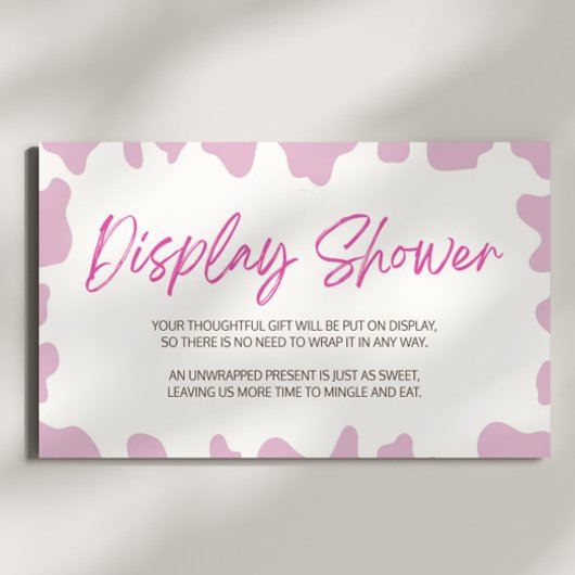 小さな女性のカーボーイロデオ赤ちゃんシャワー表示シャワー エンクロージャーカード