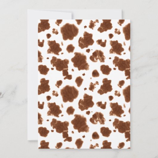 小さな女性のカーボーイ西の物干しの赤ちゃんシャワー 招待状 (裏面)