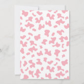 小さな女性のカーボーイ赤ちゃんシャワー女の子 招待状 (裏面)