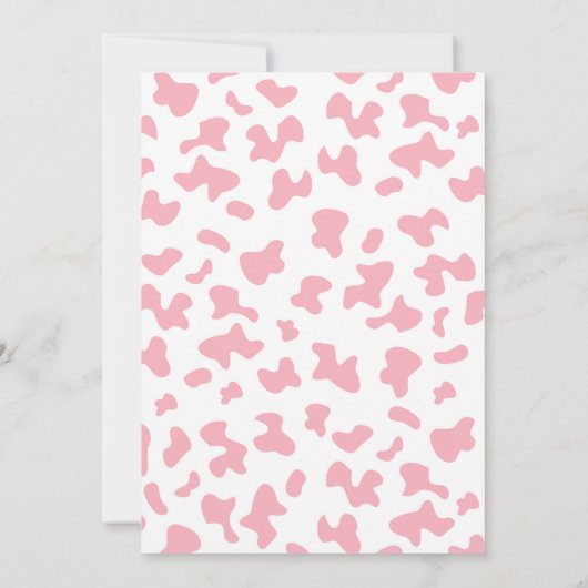 小さな女性のカーボーイ赤ちゃんシャワー女の子 招待状 (裏面)