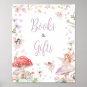 小さな妖精お洒落の赤ちゃんシャワー本とギフト ポスター (正面)