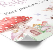 小さな妖精お洒落赤ちゃんシャワーおむつラッフル ポスター (角)