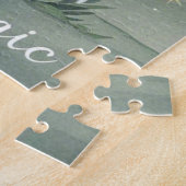 小さな妖精がキノコの上に座って輝いている ジグソーパズル (側面)