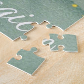 小さな妖精がキノコの上に止まっ白熱［赤熱］光を放つて ジグソーパズル (側面)