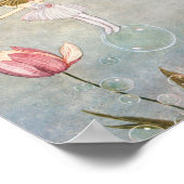 小さな妖精が泡を吹く ポスター (角)