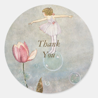 小さな妖精が泡を吹く ラウンドシール