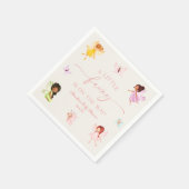 小さな妖精が行く途中だ！赤ちゃんシャワー スタンダードカクテルナプキン (角)