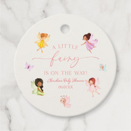 小さな妖精が行く途中だ！赤ちゃんシャワー フェイバータグ