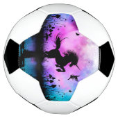 小さな妖精で一角獣 サッカーボール (回転)