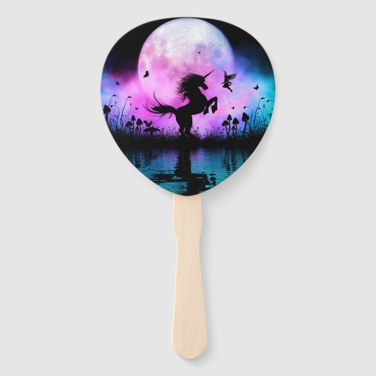 小さな妖精で一角獣 ハンドファン (裏面)