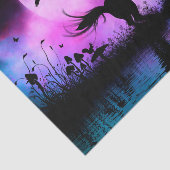 小さな妖精で一角獣 薄葉紙 (詳細)